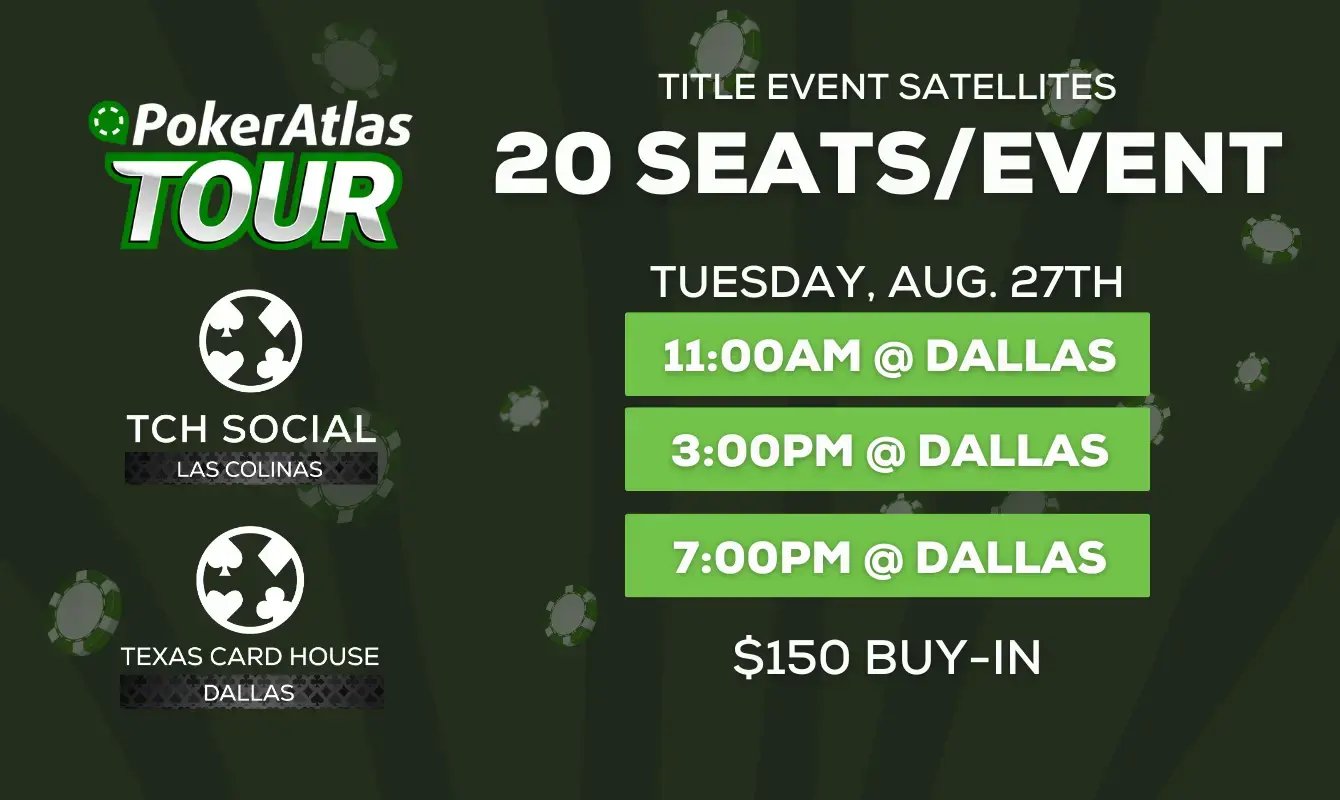 20 Title Seats Satellites PokerAtlas Tour