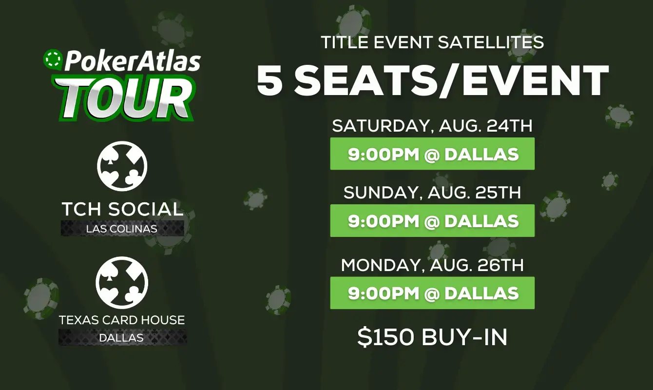 5 Title Seats Satellites PokerAtlas Tour