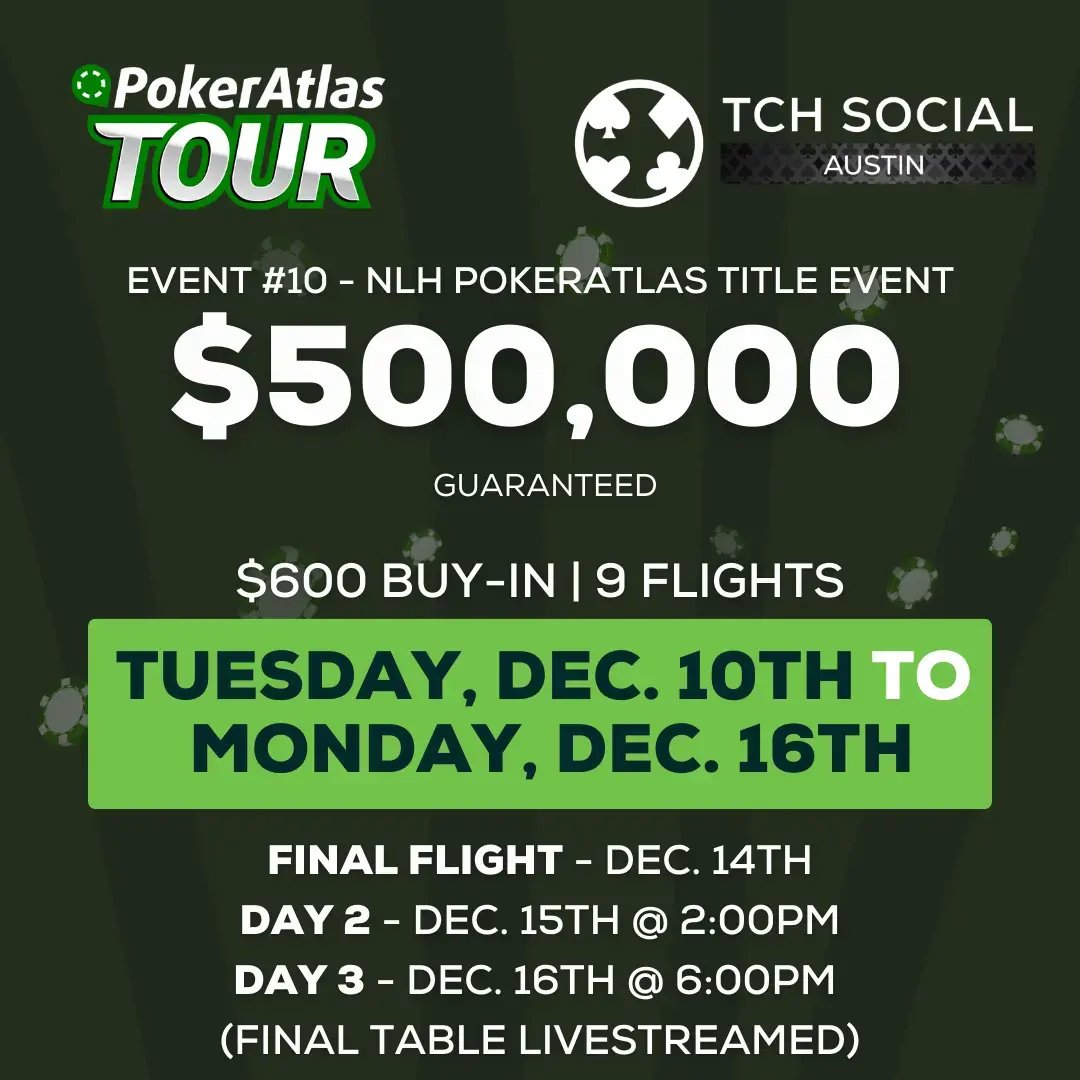 Event 10 PokerAtlas Tour