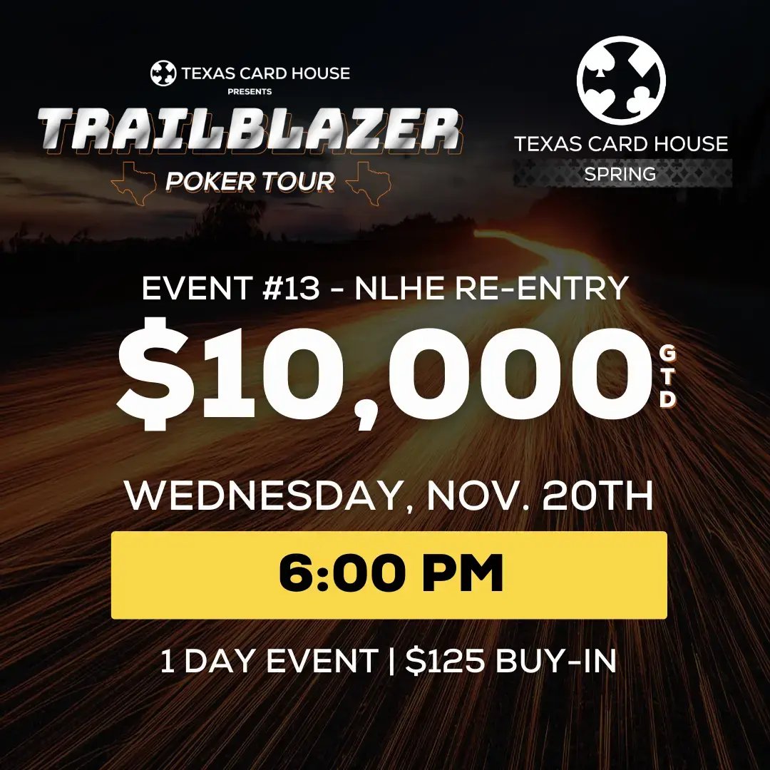 Event #13 - NLHE RE-ENTRY