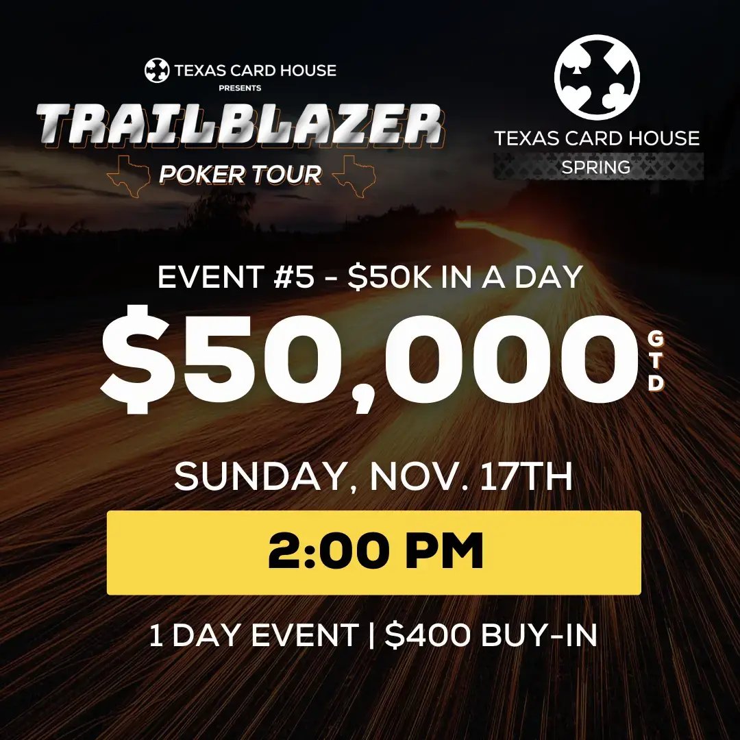 Event #5 - $50k in a day