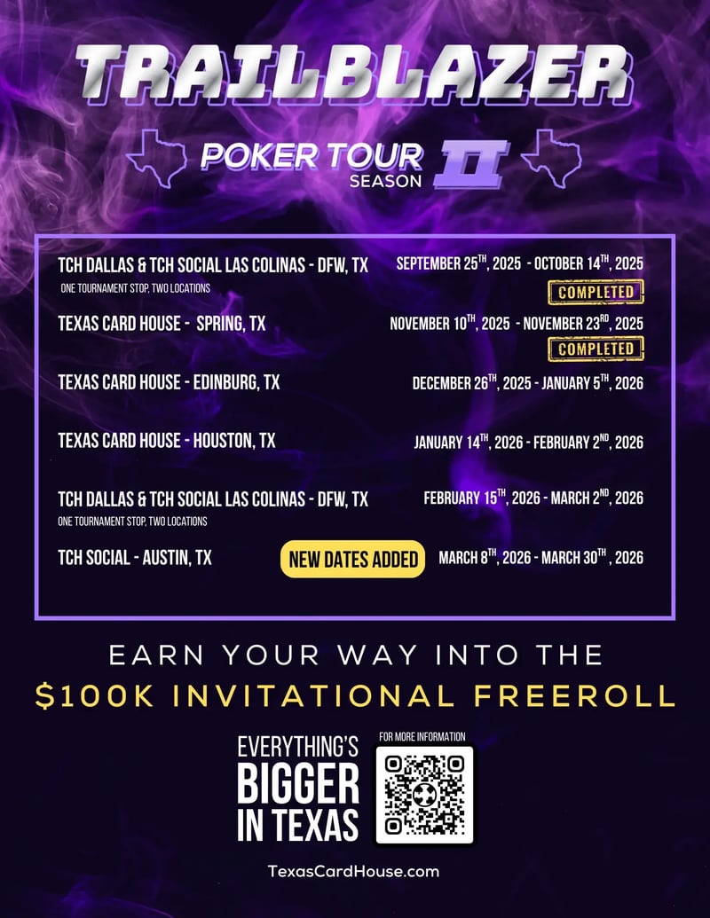 Trailblazer Tour Schedule